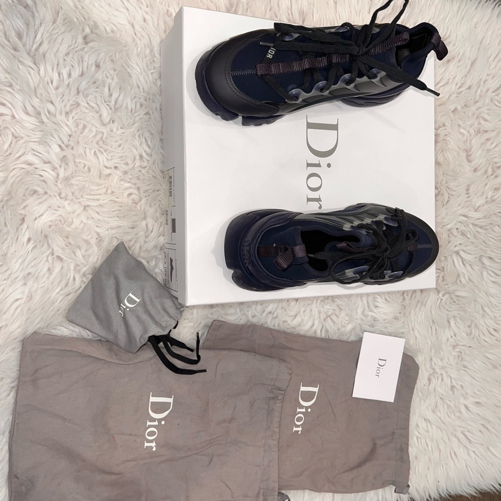 Dior Navy/Blue Christian "D-connect" Sneakers
